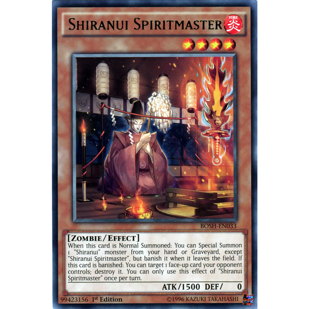Shiranui Spiritmaster BOSH-EN033 Yu-Gi-Oh! Card from the Breakers of Shadow Set