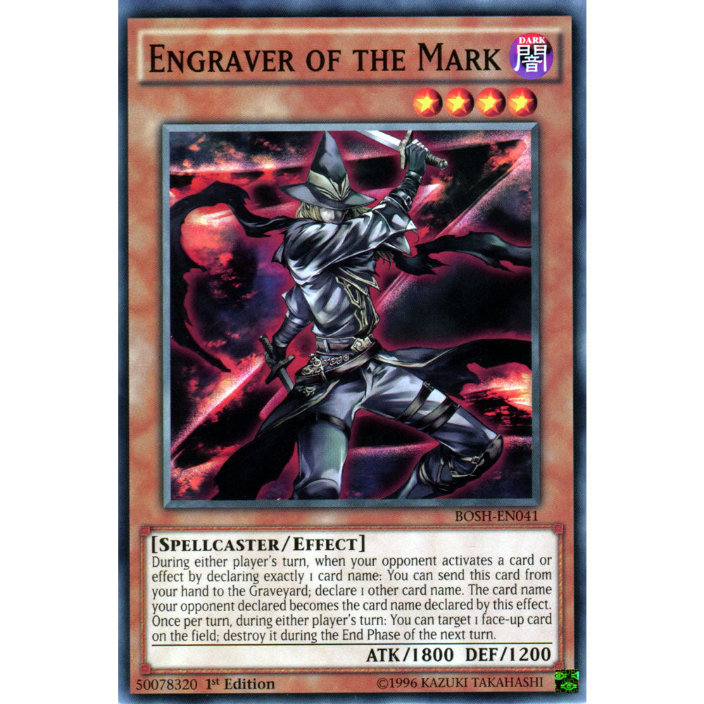 Engraver of the Mark BOSH-EN041 Yu-Gi-Oh! Card from the Breakers of Shadow Set