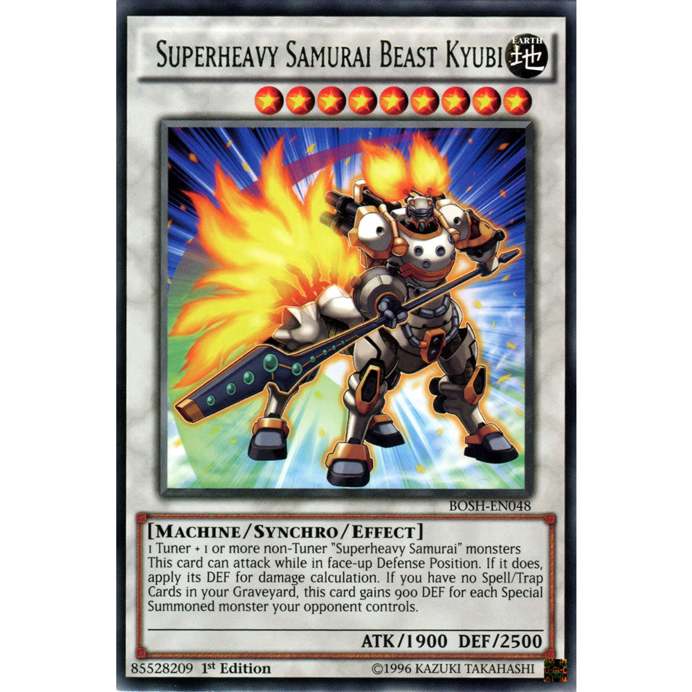 Superheavy Samurai Beast Kyubi BOSH-EN048 Yu-Gi-Oh! Card from the Breakers of Shadow Set
