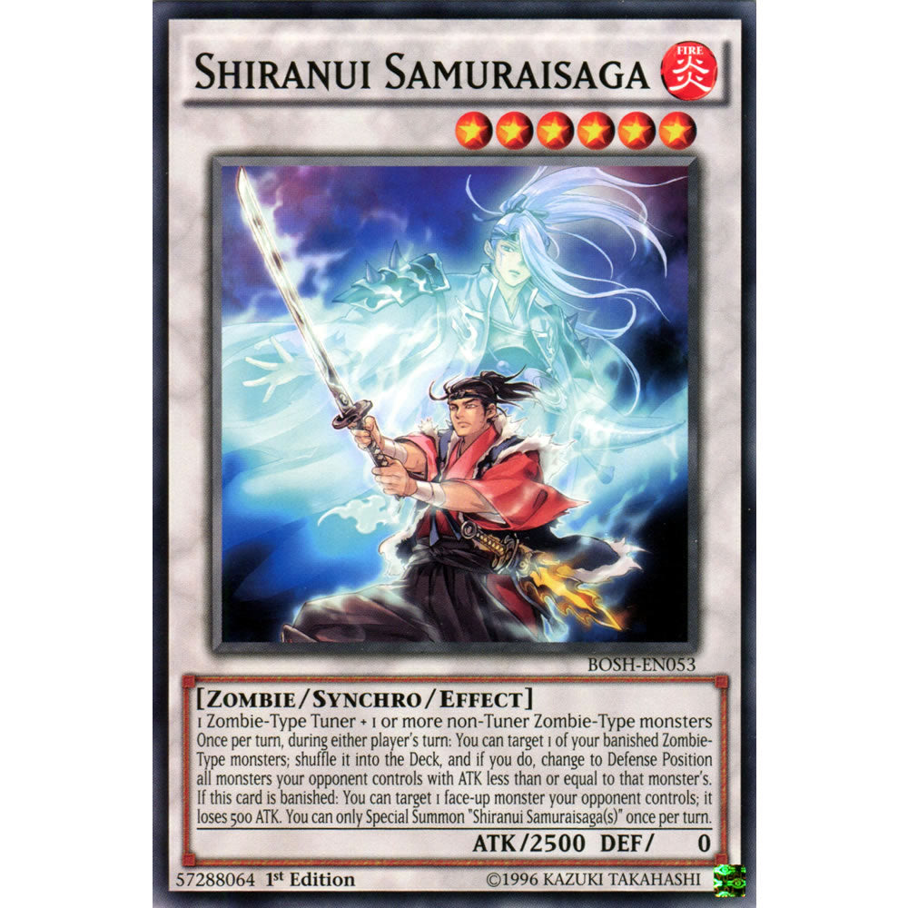 Shiranui Samuraisaga BOSH-EN053 Yu-Gi-Oh! Card from the Breakers of Shadow Set