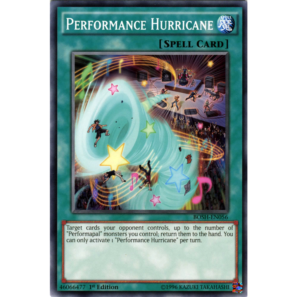 Performance Hurricane BOSH-EN056 Yu-Gi-Oh! Card from the Breakers of Shadow Set