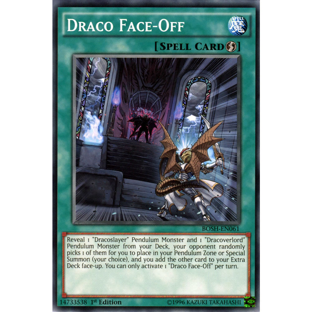 Draco Face-Off BOSH-EN061 Yu-Gi-Oh! Card from the Breakers of Shadow Set