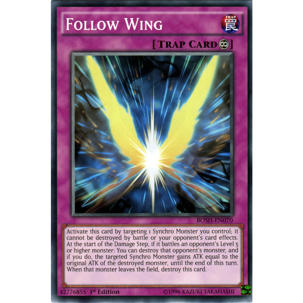 Follow Wing BOSH-EN070 Yu-Gi-Oh! Card from the Breakers of Shadow Set