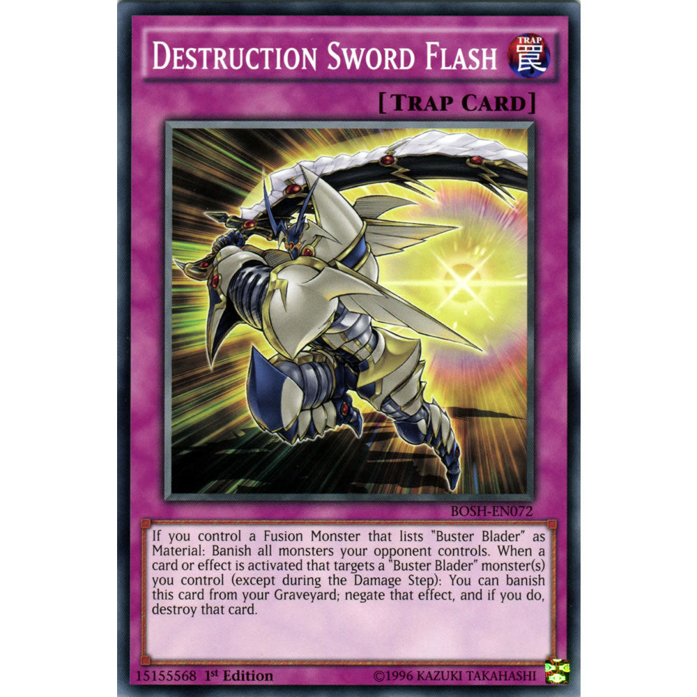 Destruction Sword Flash BOSH-EN072 Yu-Gi-Oh! Card from the Breakers of Shadow Set
