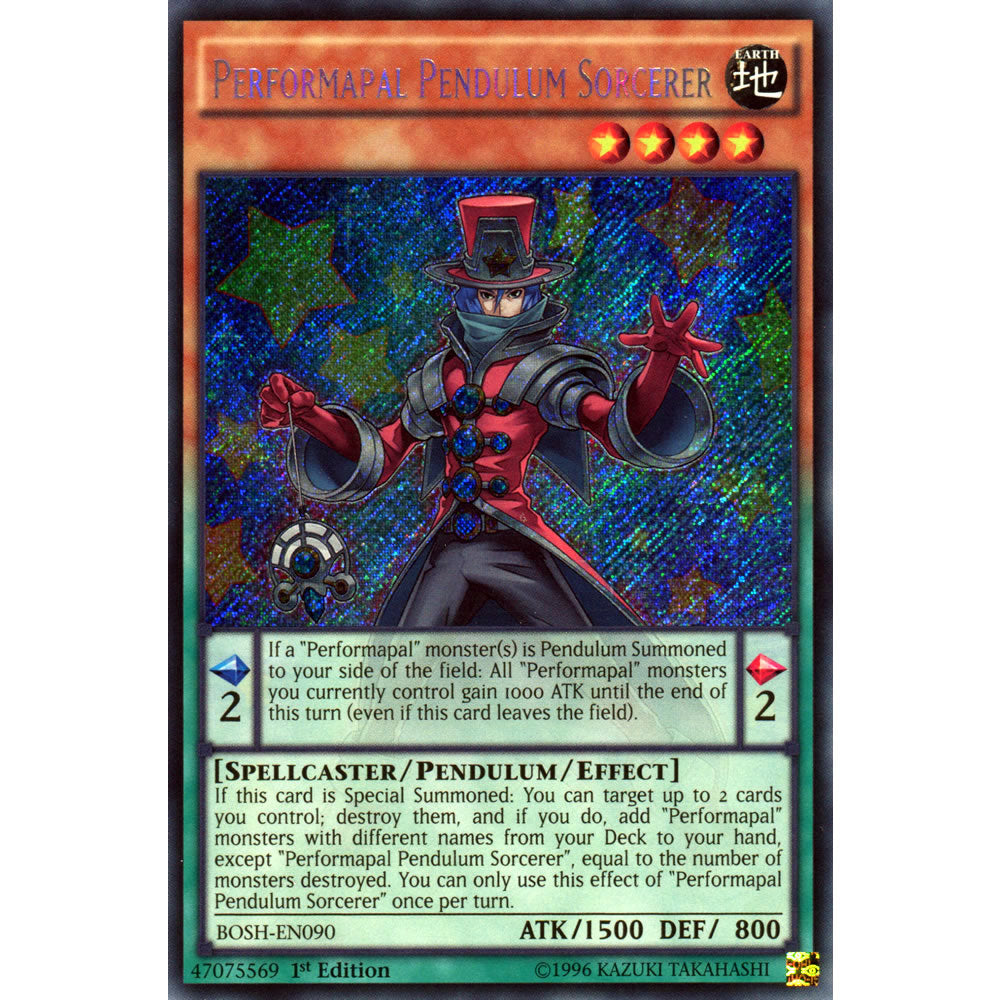 Performapal Pendulum Sorcerer BOSH-EN090 Yu-Gi-Oh! Card from the Breakers of Shadow Set