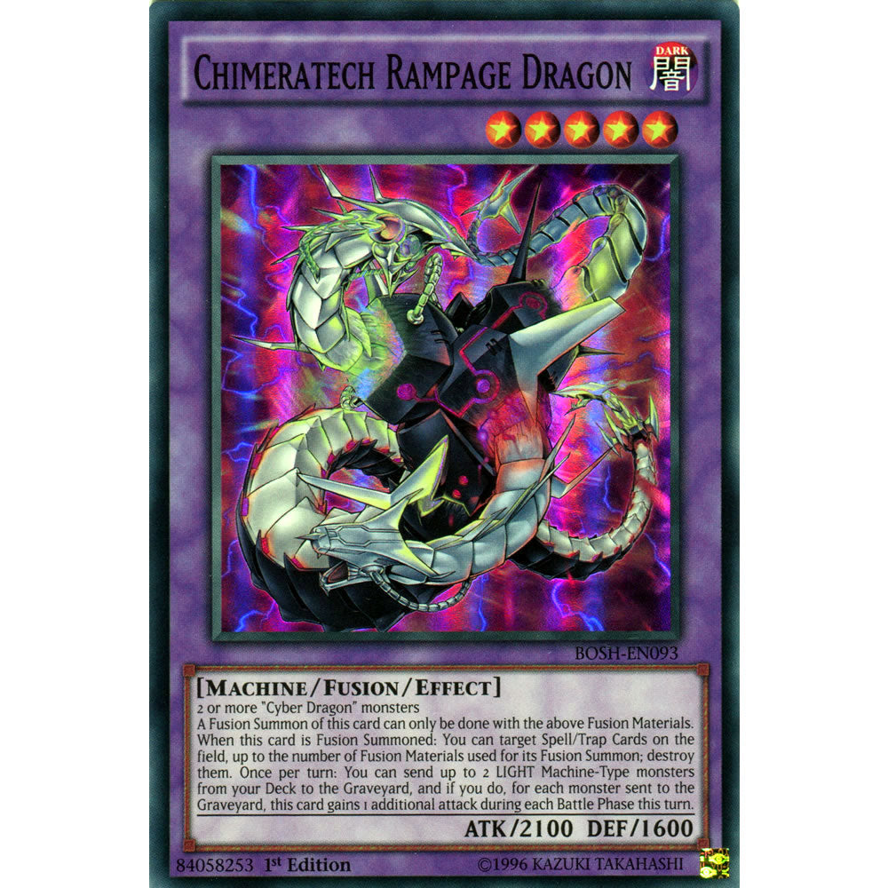 Chimeratech Rampage Dragon BOSH-EN093 Yu-Gi-Oh! Card from the Breakers of Shadow Set