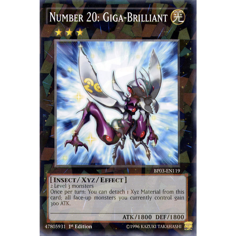 Number 20: Giga-Brilliant BP03-EN119 Yu-Gi-Oh! Card from the Battle Pack 3: Monster League Set