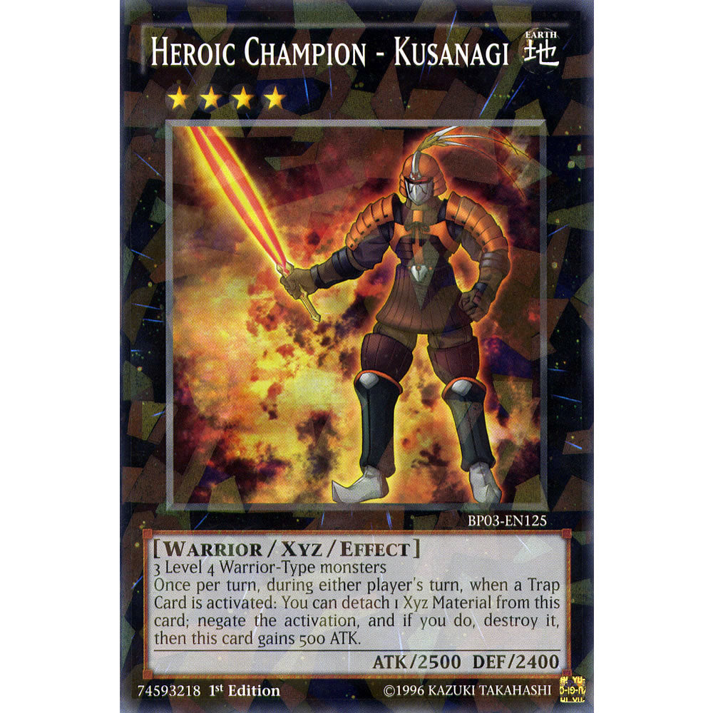 Heroic Champion-Kusanagi BP03-EN125 Yu-Gi-Oh! Card from the Battle Pack 3: Monster League Set