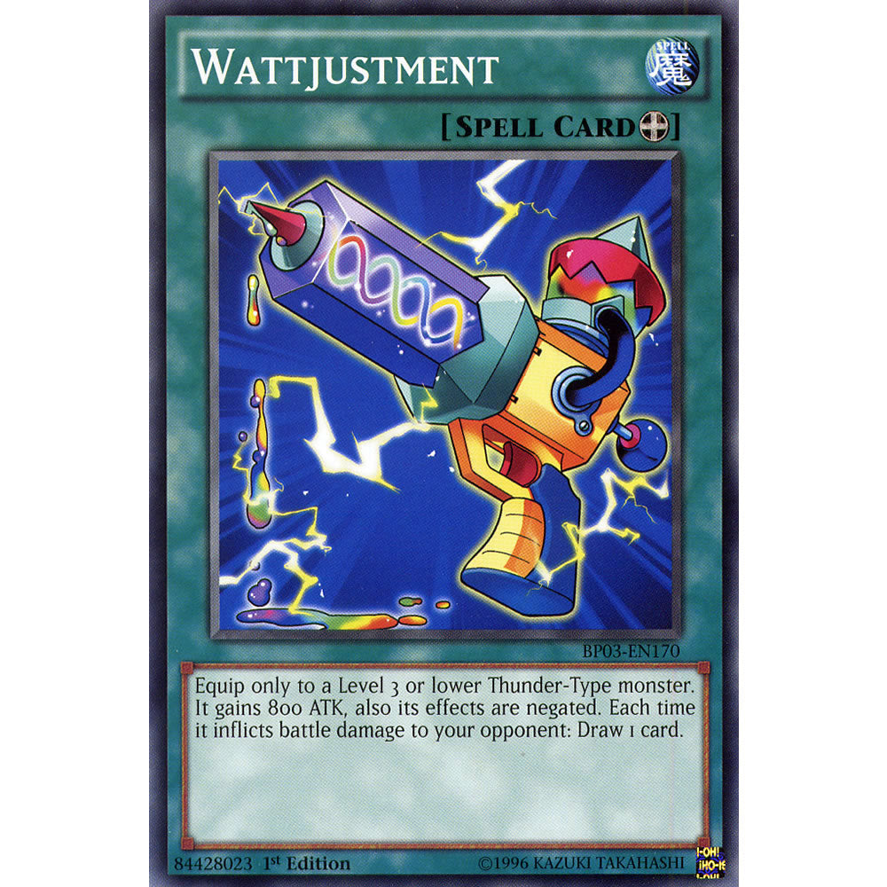 original yugioh cards worth Wattjustment BP03-EN170 Yu-Gi-Oh! Card