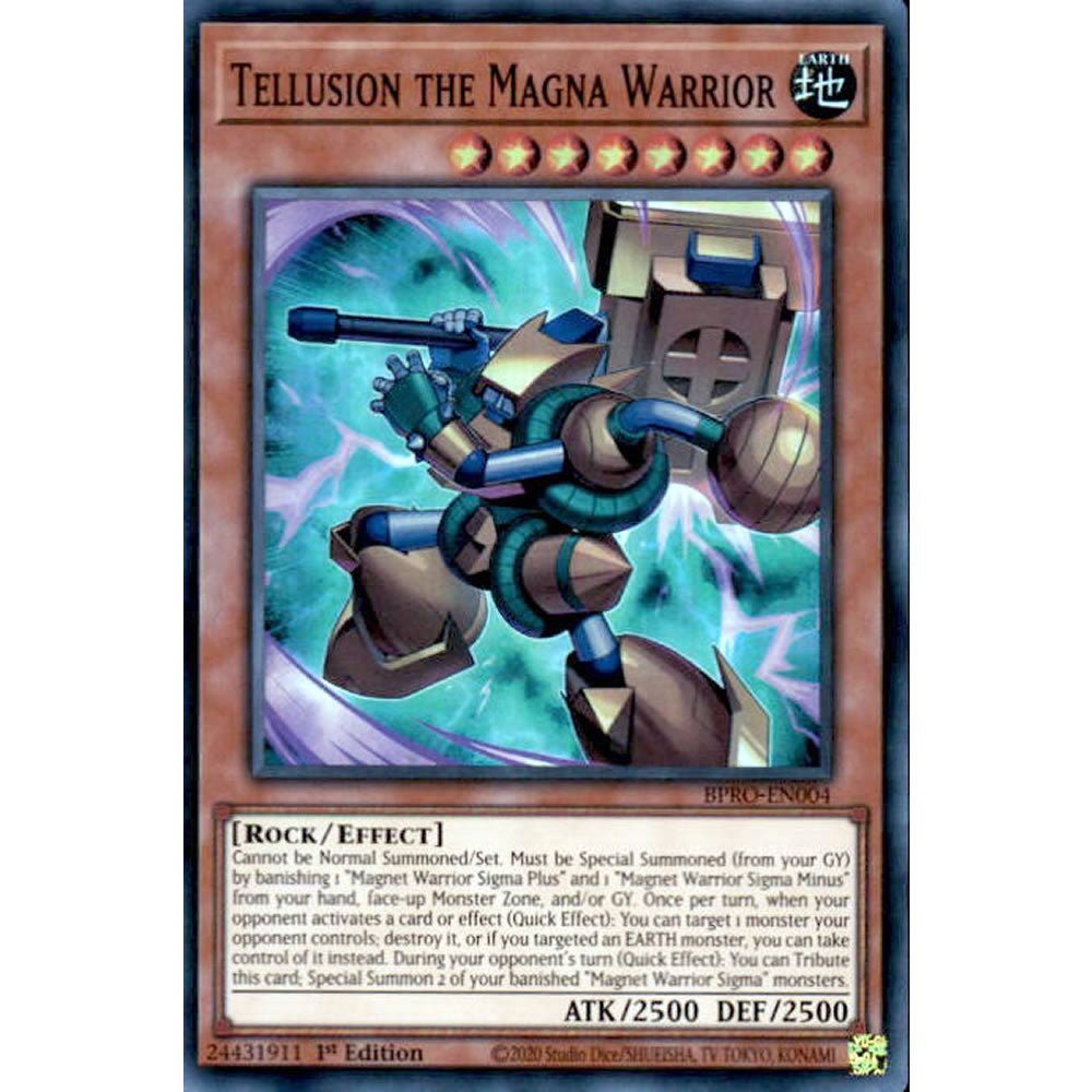 Tellusion the Magna Warrior BPRO-EN004 Yu-Gi-Oh! Card from the Burst Protocol Set