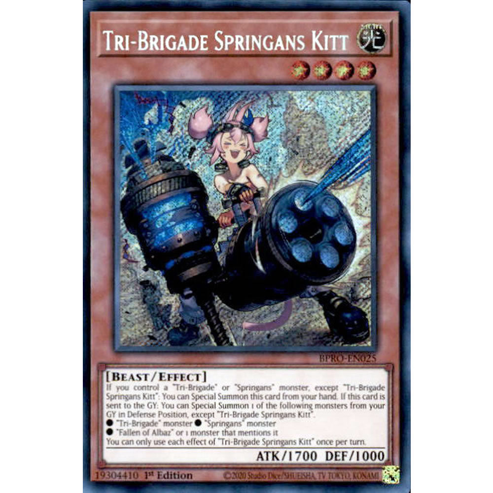 Tri-Brigade Springans Kitt BPRO-EN025 Yu-Gi-Oh! Card from the Burst Protocol Set
