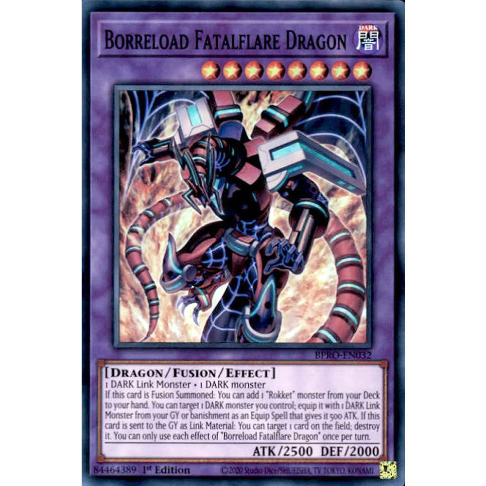 Borreload Fatalflare Dragon BPRO-EN032 Yu-Gi-Oh! Card from the Burst Protocol Set