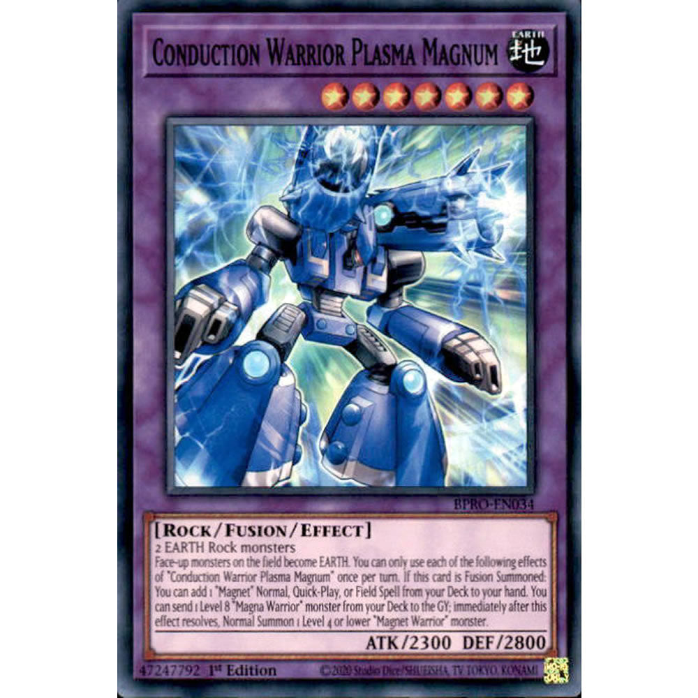 Conduction Warrior Plasma Magnum BPRO-EN034 Yu-Gi-Oh! Card from the Burst Protocol Set