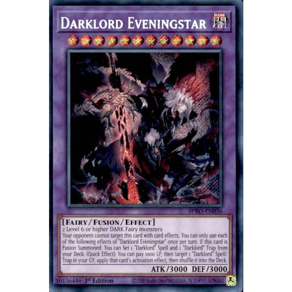 Darklord Eveningstar BPRO-EN036 Yu-Gi-Oh! Card from the Burst Protocol Set