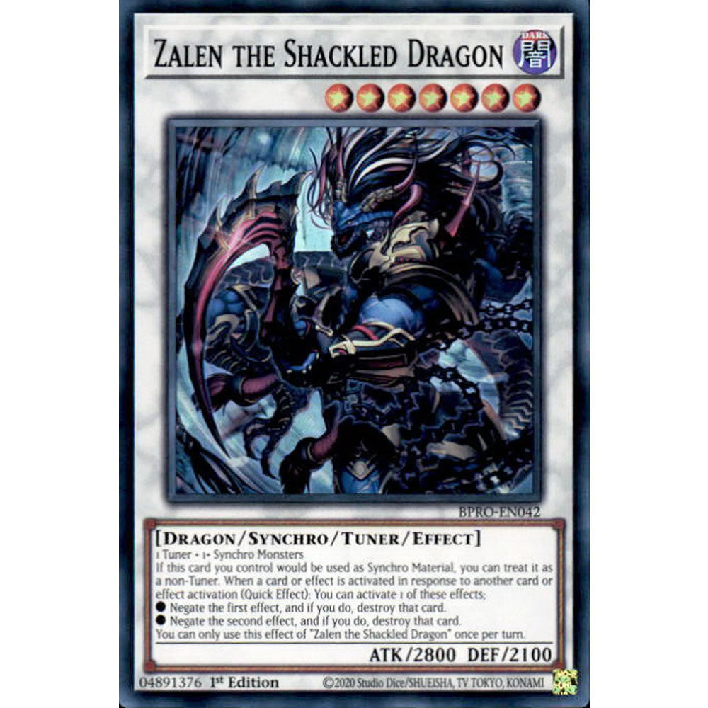 Zalen the Shackled Dragon BPRO-EN042 Yu-Gi-Oh! Card from the Burst Protocol Set