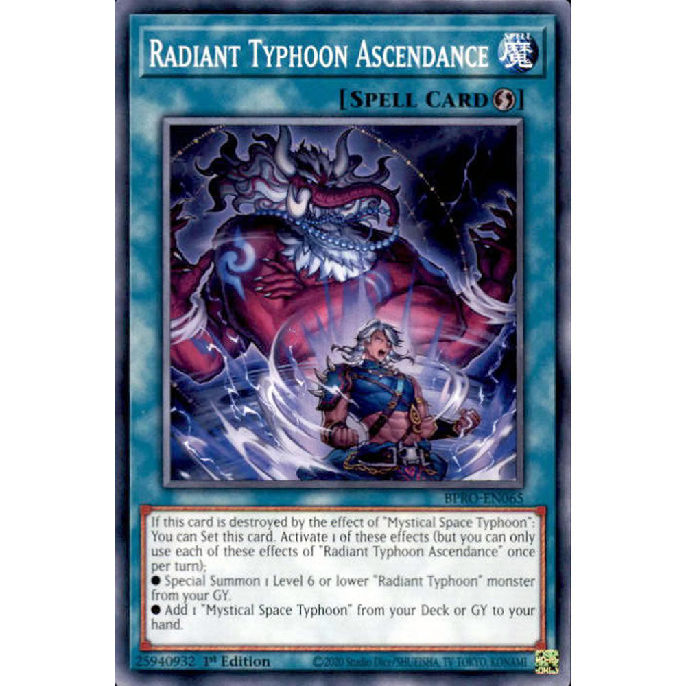 Radiant Typhoon Ascendance BPRO-EN065 Yu-Gi-Oh! Card from the Burst Protocol Set