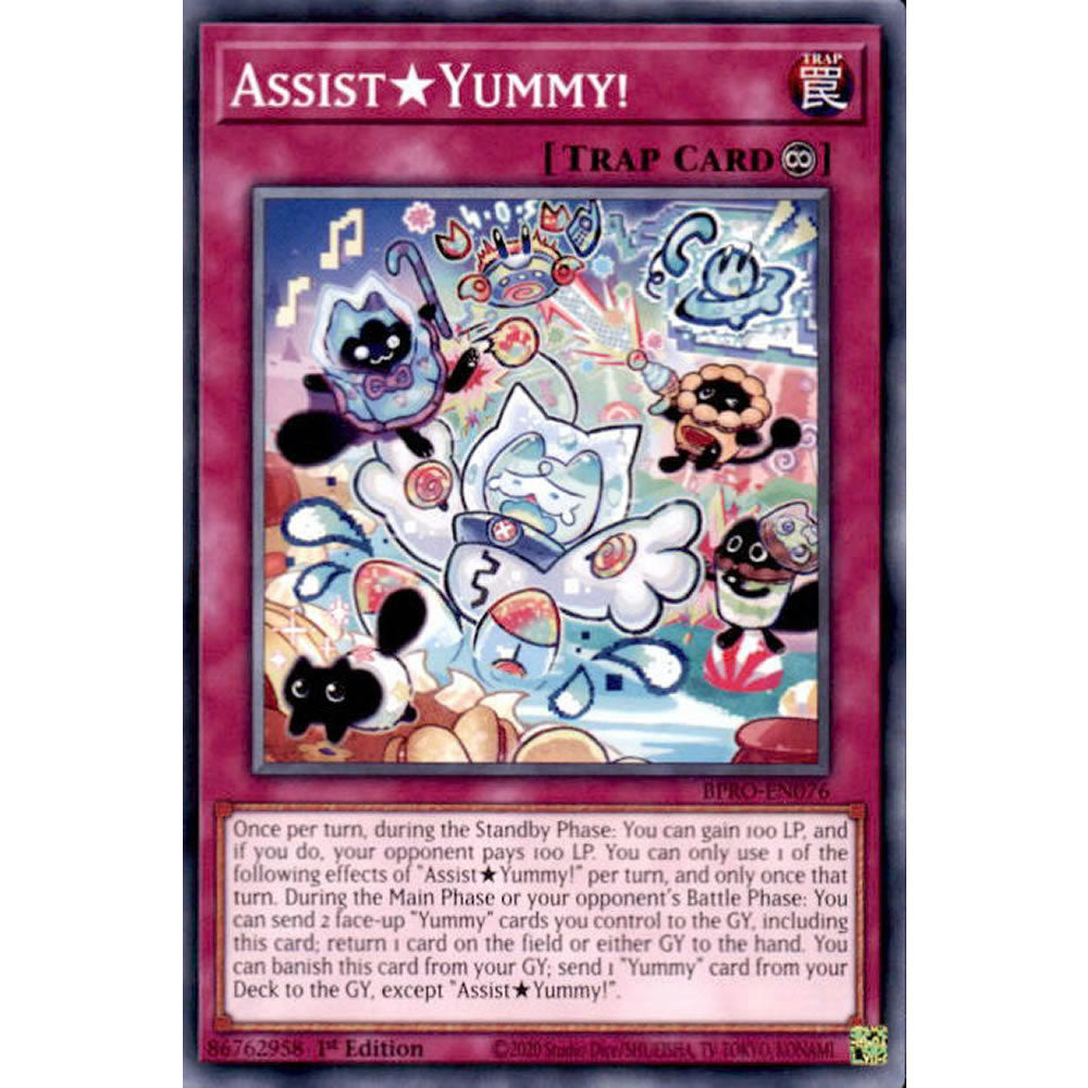 Assist?Yummy! BPRO-EN076 Yu-Gi-Oh! Card from the Burst Protocol Set