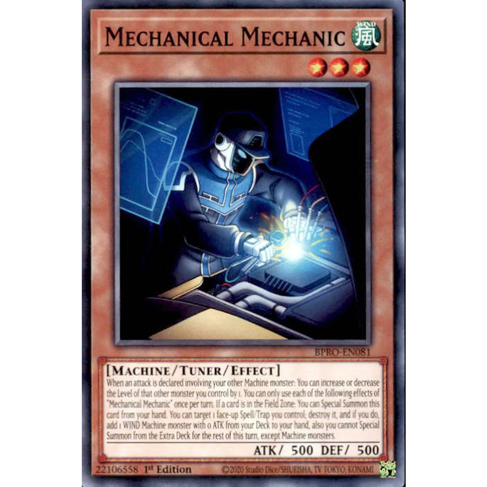 Mechanical Mechanic BPRO-EN081 Yu-Gi-Oh! Card from the Burst Protocol Set
