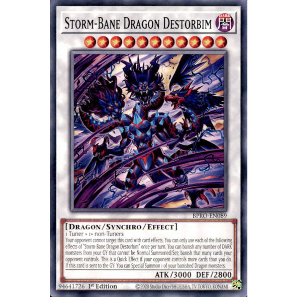 Storm-Bane Dragon Destorbim BPRO-EN089 Yu-Gi-Oh! Card from the Burst Protocol Set