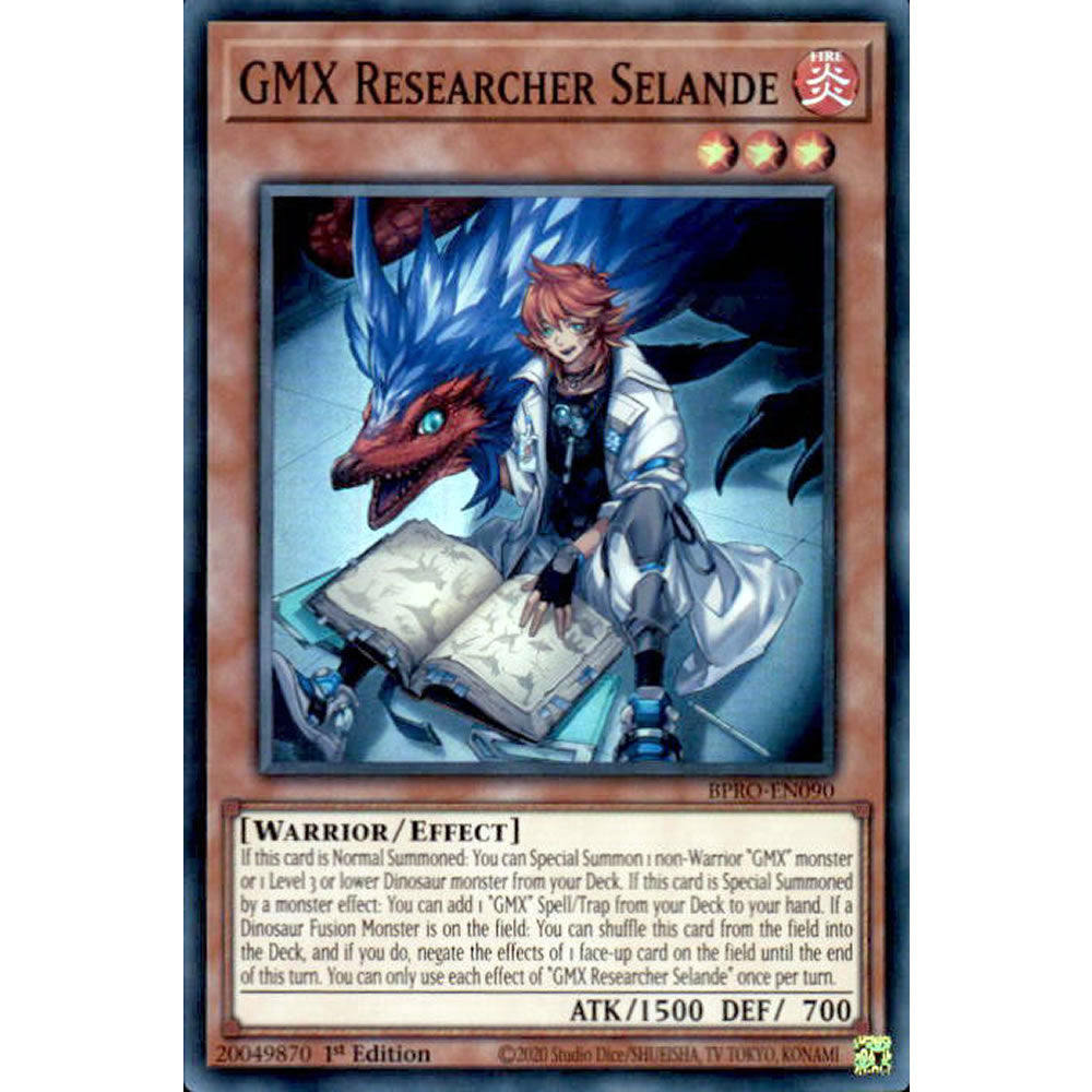 GMX Researcher Selande BPRO-EN090 Yu-Gi-Oh! Card from the Burst Protocol Set