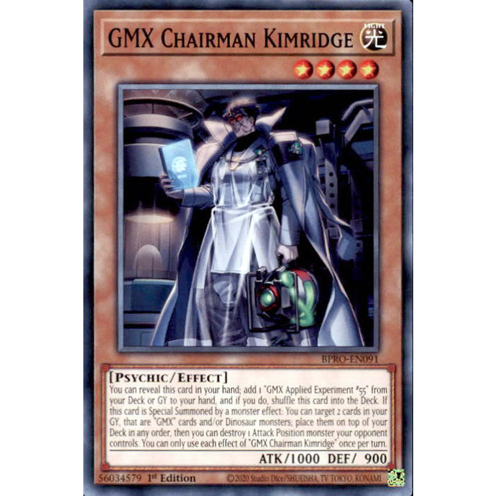 GMX Chairman Kimridge BPRO-EN091 Yu-Gi-Oh! Card from the Burst Protocol Set
