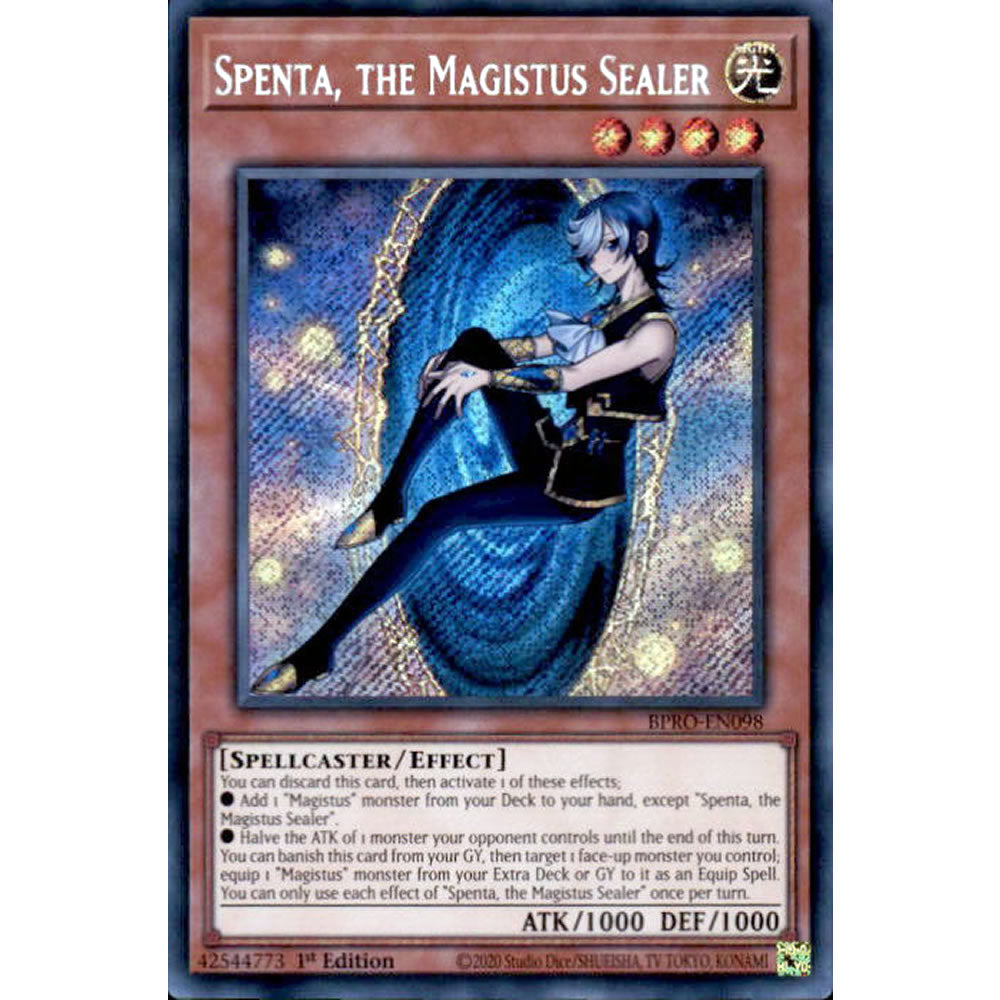 Spenta, the Magistus Sealer BPRO-EN098 Yu-Gi-Oh! Card from the Burst Protocol Set