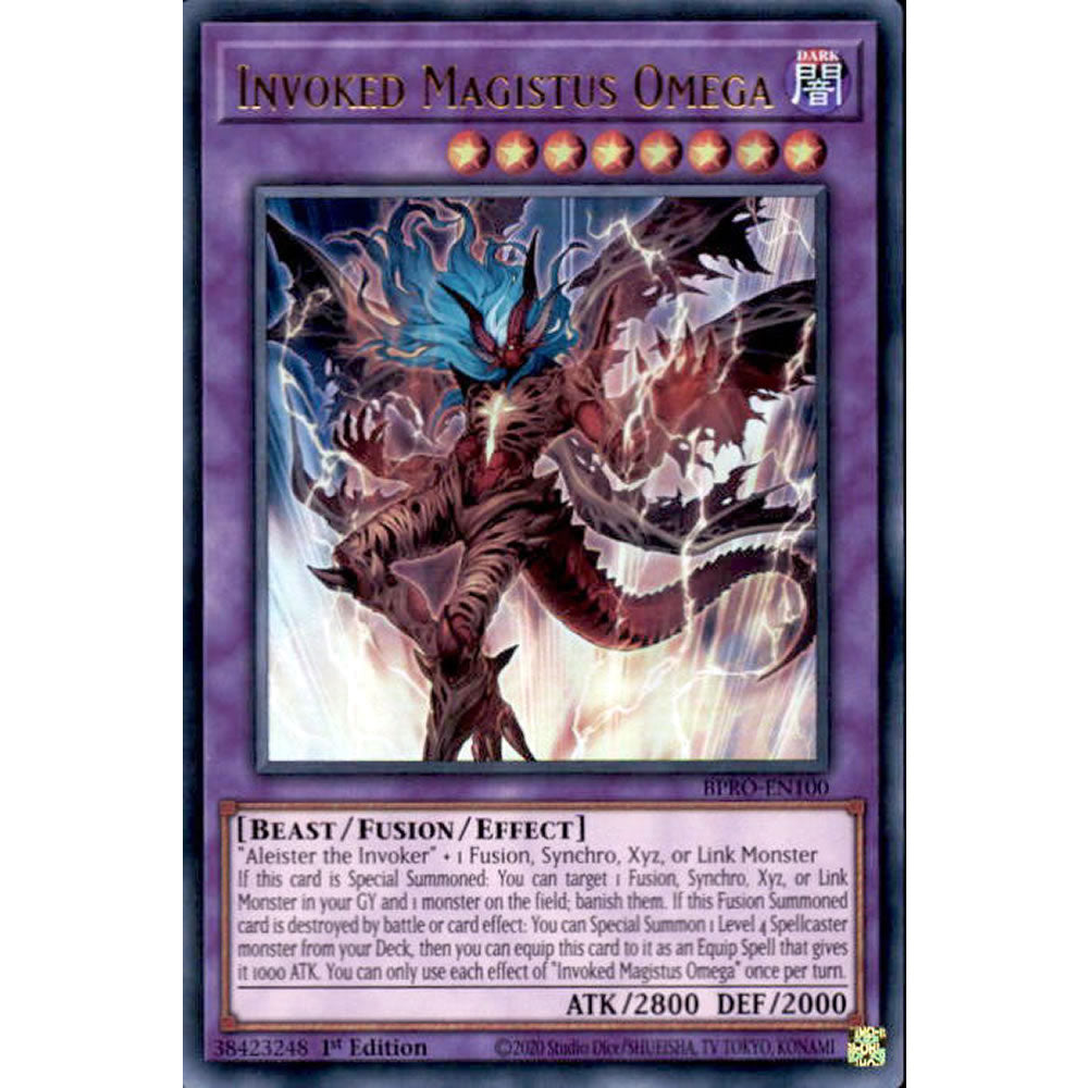 Invoked Magistus Omega BPRO-EN100 Yu-Gi-Oh! Card from the Burst Protocol Set