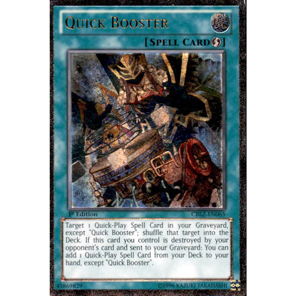 Quick Booster CBLZ-EN065 Yu-Gi-Oh! Card from the Cosmo Blazer Set