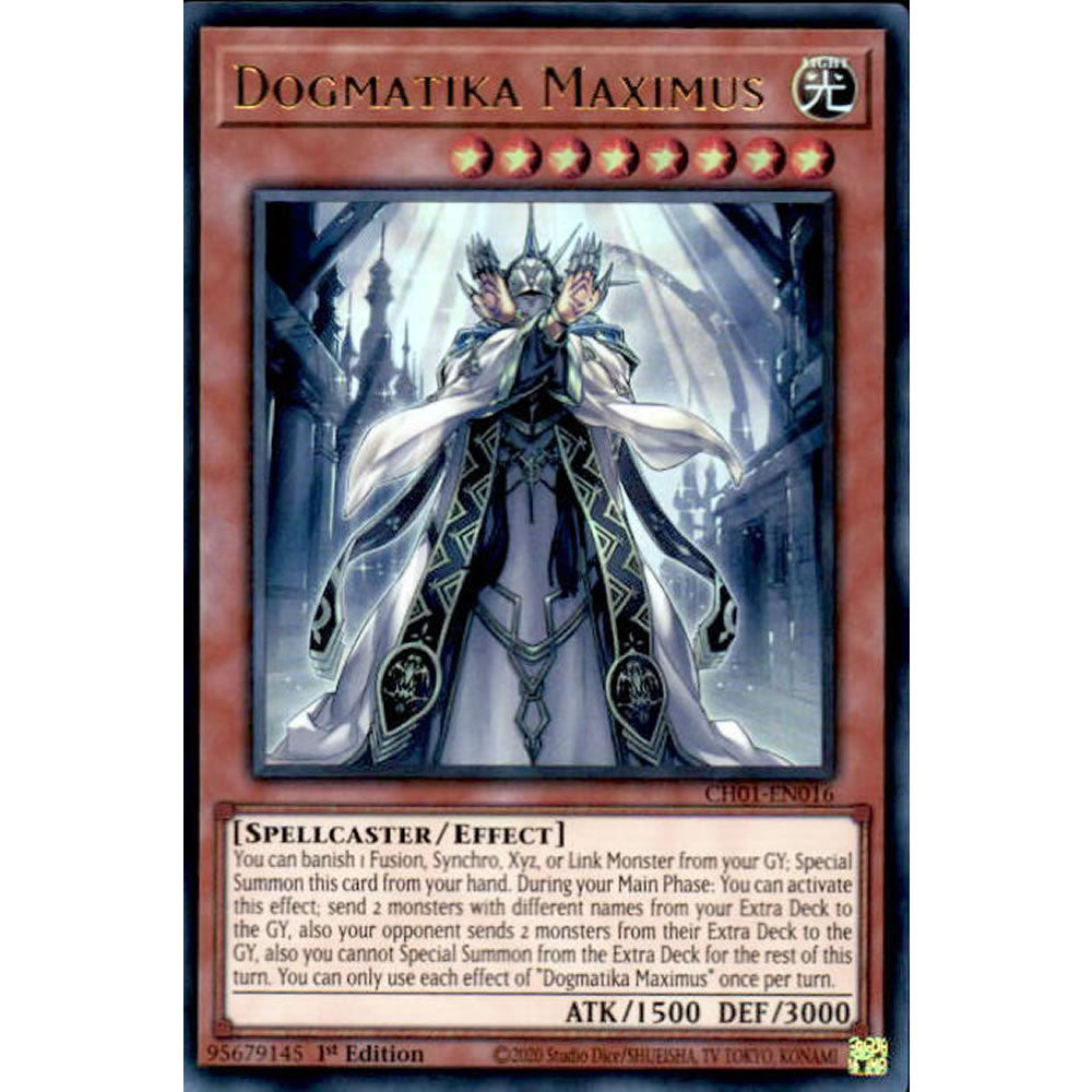 Dogmatika Maximus CH01-EN016 Yu-Gi-Oh! Card from the THE CHRONICLES DECK: The Fallen & The Virtuous Set