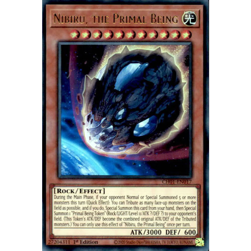 Nibiru, the Primal Being CH01-EN017 Yu-Gi-Oh! Card from the THE CHRONICLES DECK: The Fallen & The Virtuous Set
