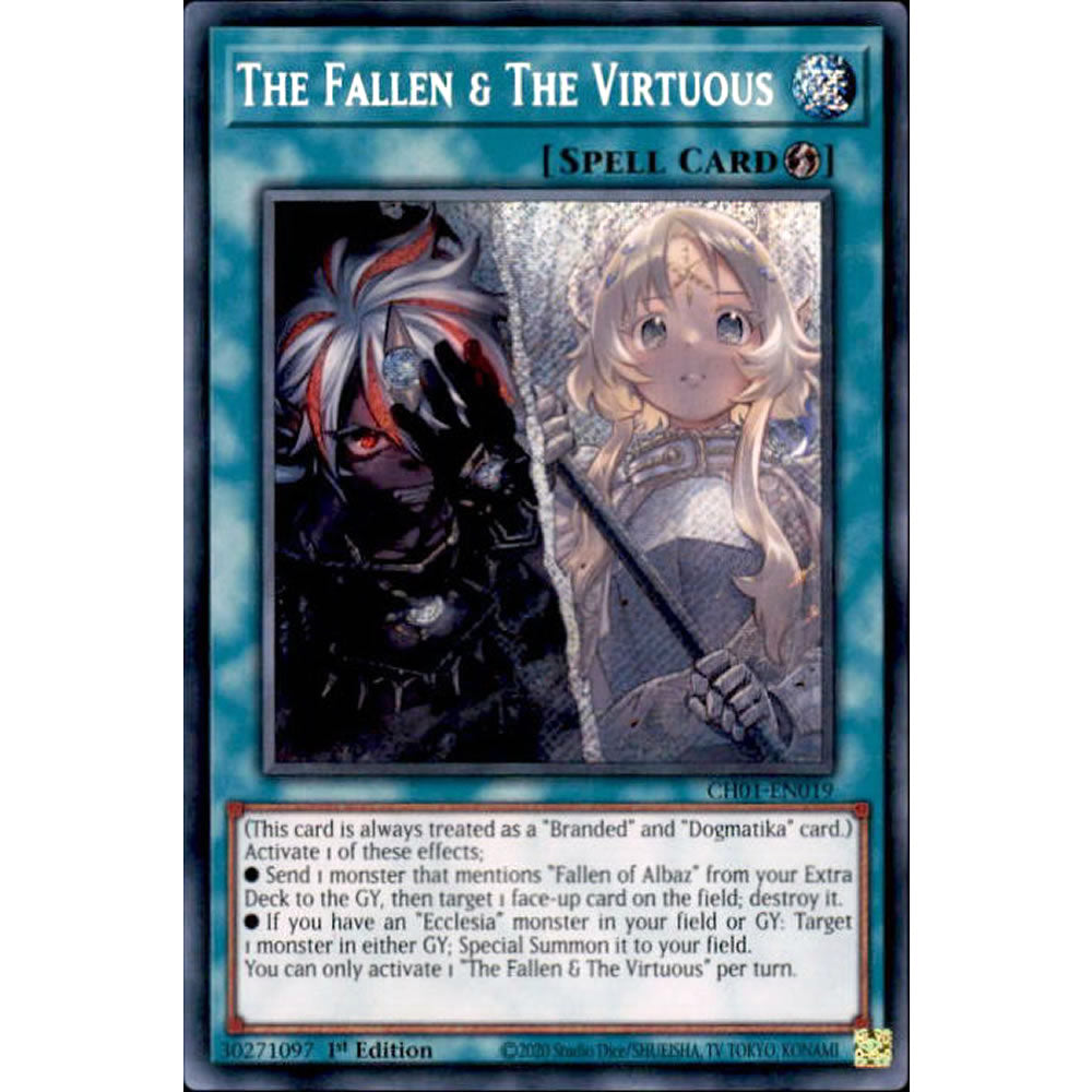 The Fallen & The Virtuous CH01-EN019 Yu-Gi-Oh! Card The Fallen & The Virtuous CH01-EN019 Yu-Gi-Oh! Card