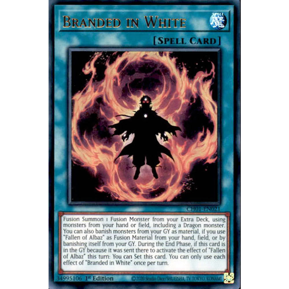 Branded in White CH01-EN021 Yu-Gi-Oh! Card from the THE CHRONICLES DECK: The Fallen & The Virtuous Set