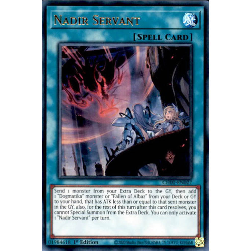 Nadir Servant CH01-EN027 Yu-Gi-Oh! Card from the THE CHRONICLES DECK: The Fallen & The Virtuous Set
