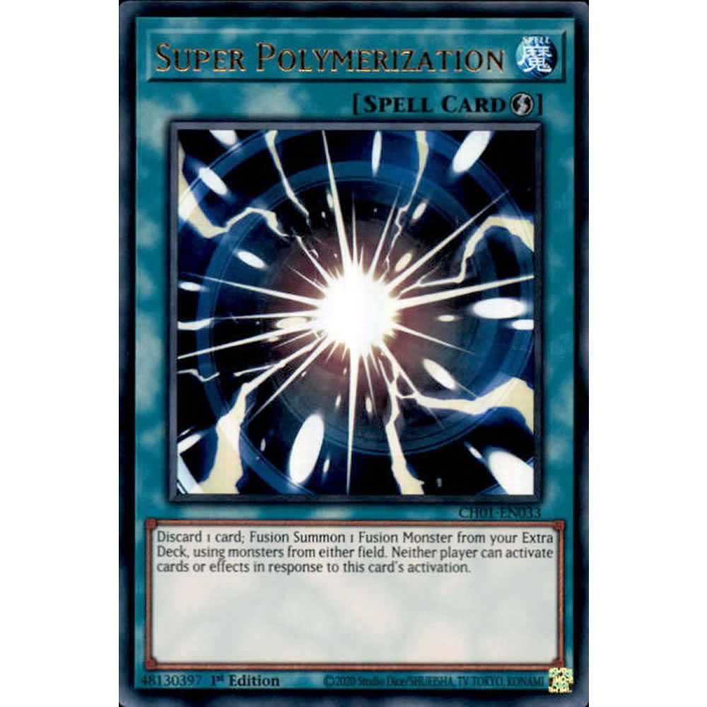 Super Polymerization CH01-EN033 Yu-Gi-Oh! Card from the THE CHRONICLES DECK: The Fallen & The Virtuous Set