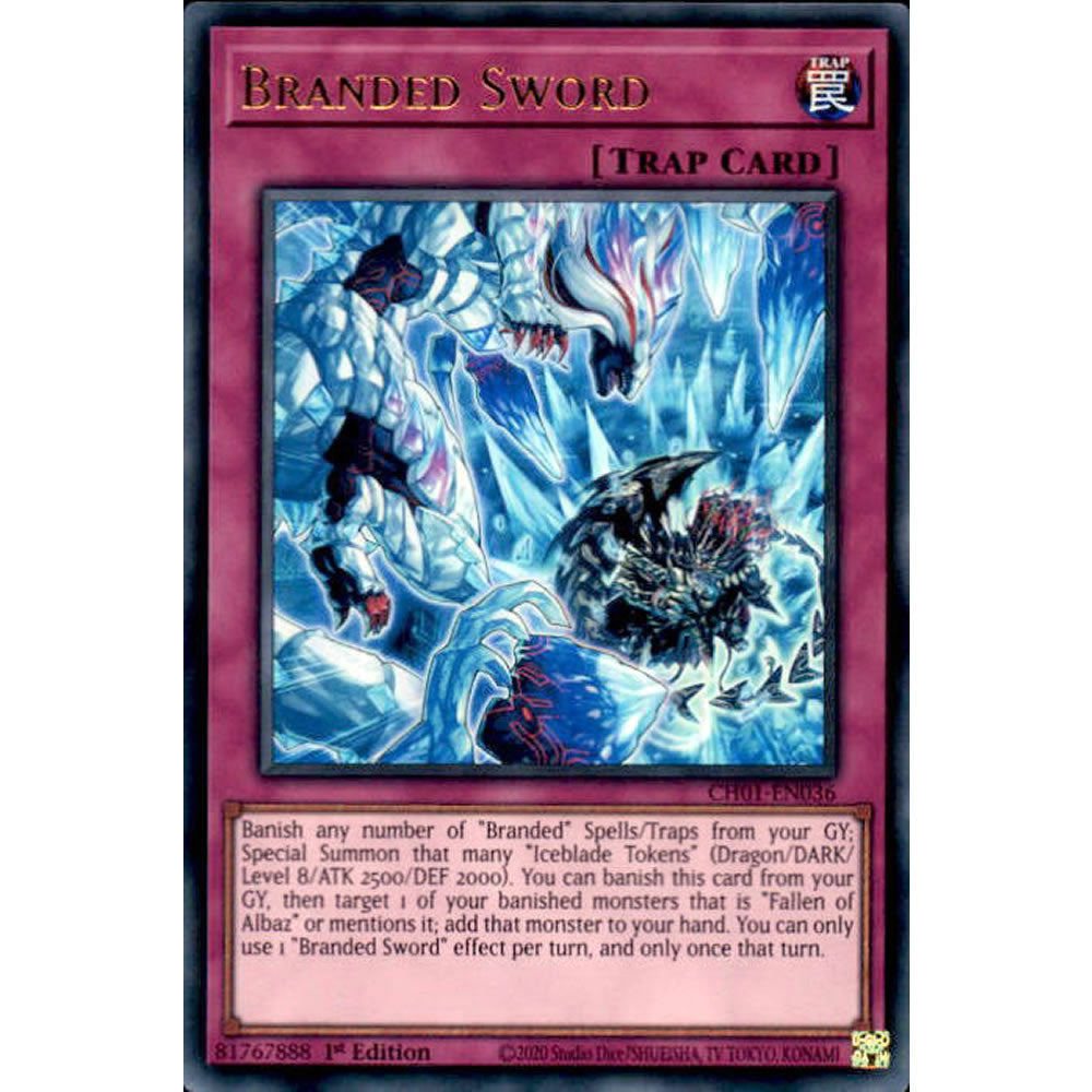 Branded Sword CH01-EN036 Yu-Gi-Oh! Card from the THE CHRONICLES DECK: The Fallen & The Virtuous Set