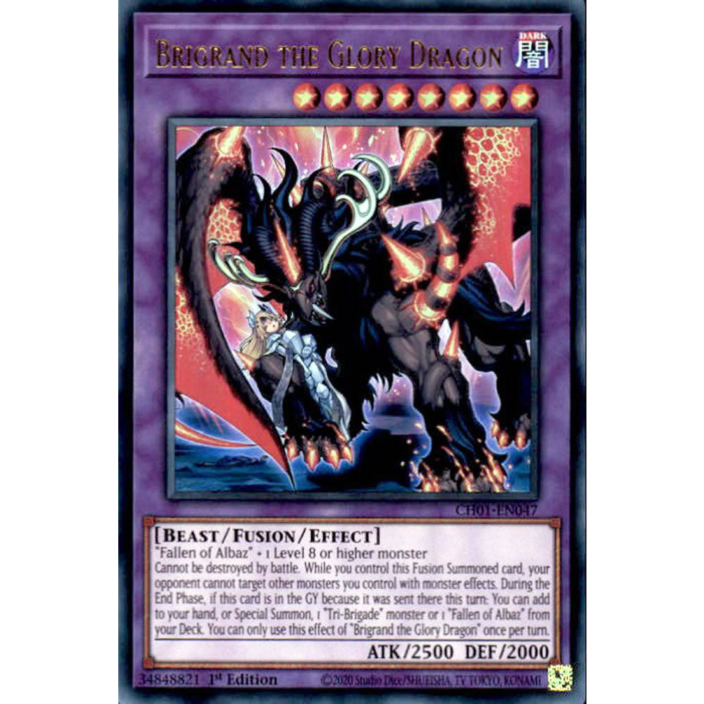 Brigrand the Glory Dragon CH01-EN047 Yu-Gi-Oh! Card from the THE CHRONICLES DECK: The Fallen & The Virtuous Set