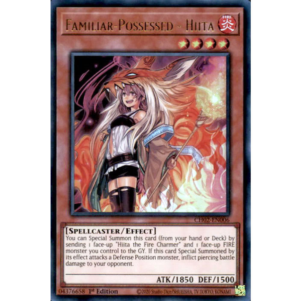 Familiar-Possessed - Hiita (alternate artwork) CH02-EN006 Yu-Gi-Oh! Card from the THE CHRONICLES DECK: Spirit Charmers Set