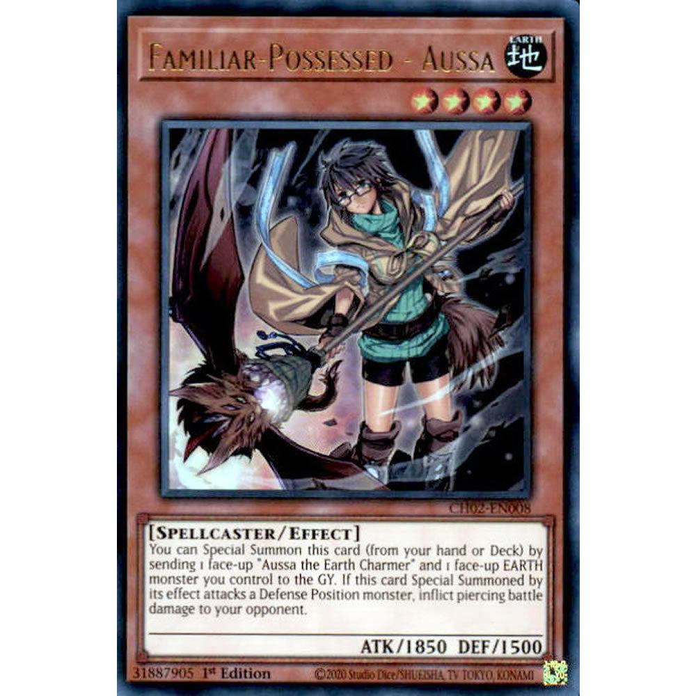 Familiar-Possessed - Aussa (alternate artwork) CH02-EN008 Yu-Gi-Oh! Card from the THE CHRONICLES DECK: Spirit Charmers Set