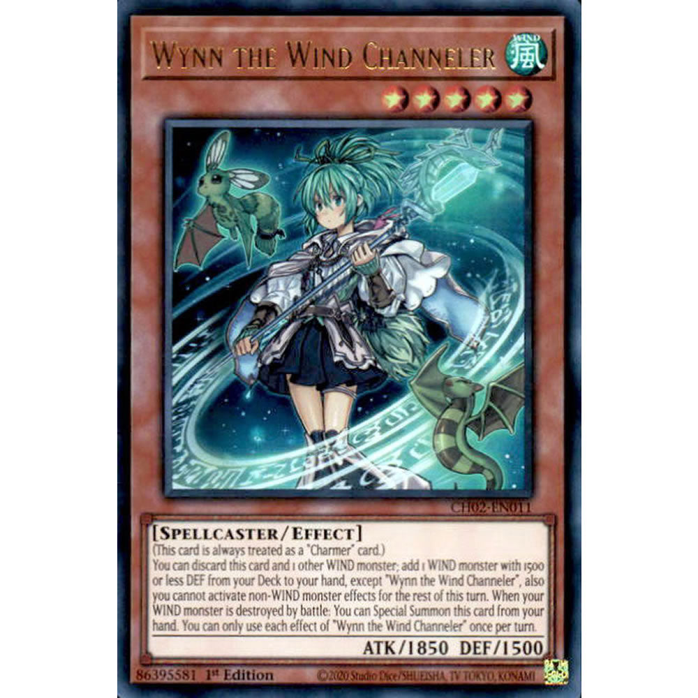 Wynn the Wind Channeler CH02-EN011 Yu-Gi-Oh! Card from the THE CHRONICLES DECK: Spirit Charmers Set
