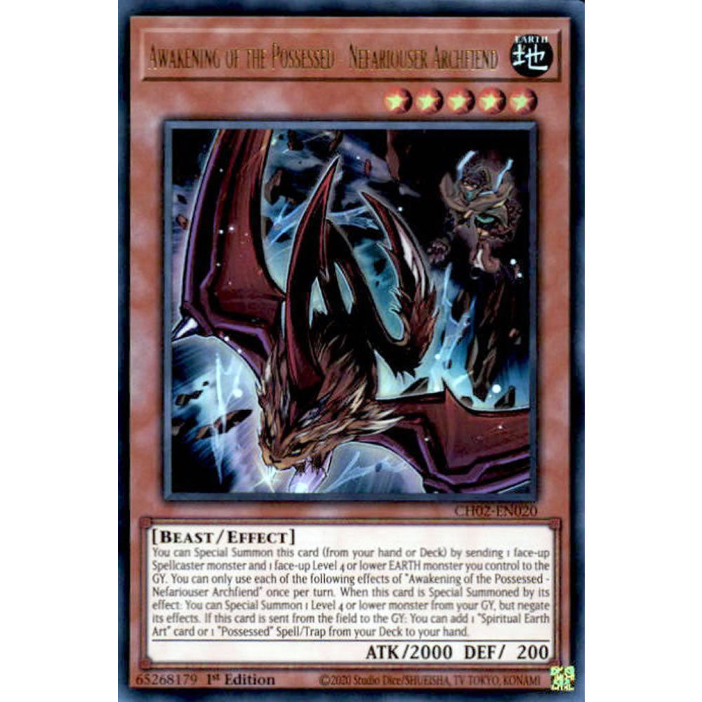 Awakening of the Possessed - Nefariouser Archfiend CH02-EN020 Yu-Gi-Oh! Card from the THE CHRONICLES DECK: Spirit Charmers Set