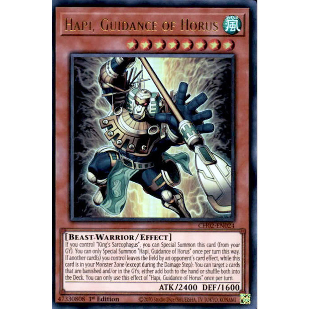 Hapi, Guidance of Horus CH02-EN024 Yu-Gi-Oh! Card from the THE CHRONICLES DECK: Spirit Charmers Set