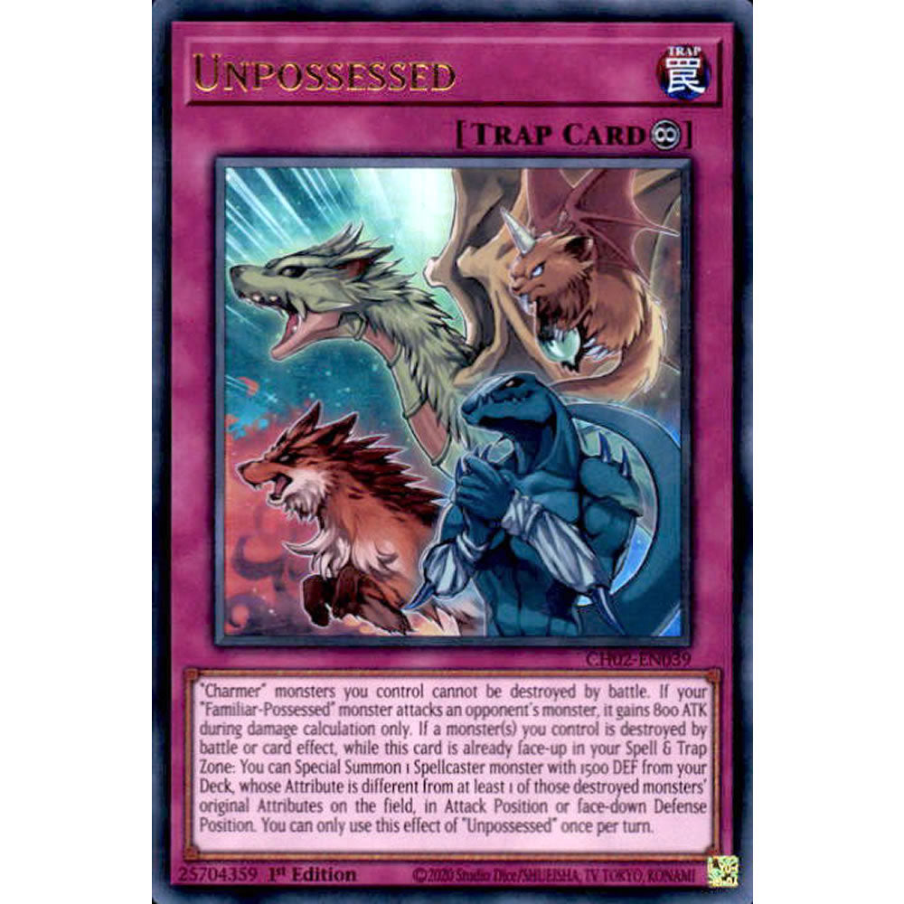 Unpossessed CH02-EN039 Yu-Gi-Oh! Card from the THE CHRONICLES DECK: Spirit Charmers Set