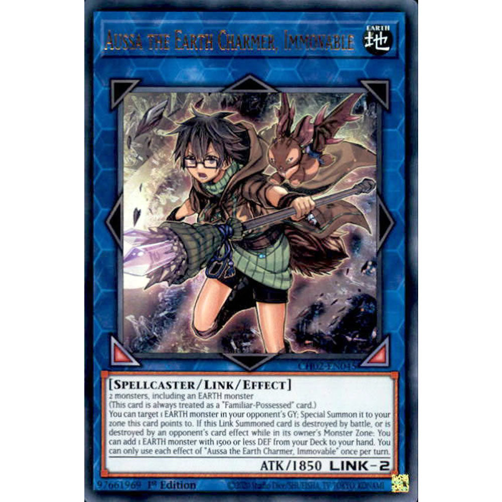 Aussa the Earth Charmer, Immovable CH02-EN045 Yu-Gi-Oh! Card from the THE CHRONICLES DECK: Spirit Charmers Set