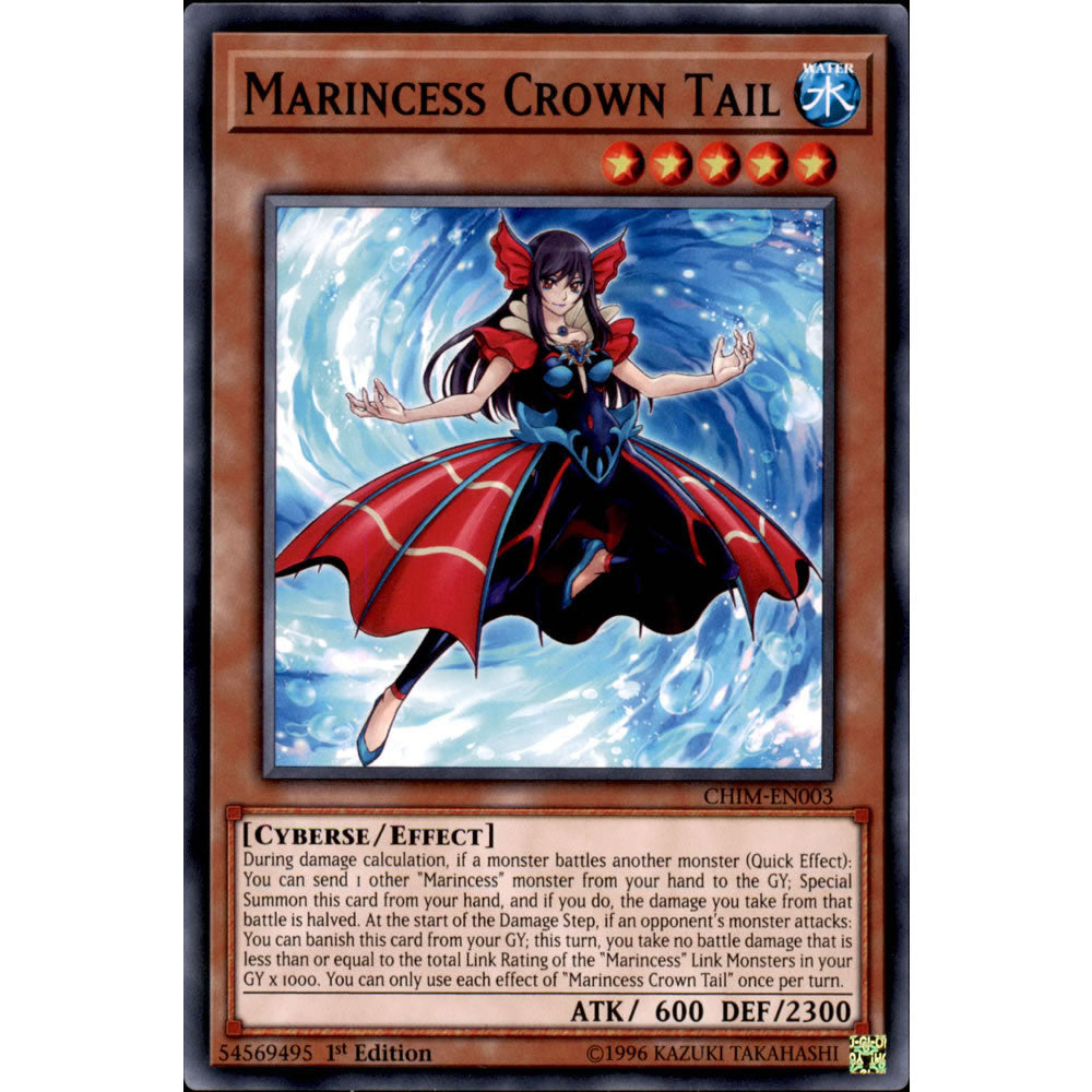 Marincess Crown Tail CHIM-EN003 Yu-Gi-Oh! Card from the Chaos Impact Set