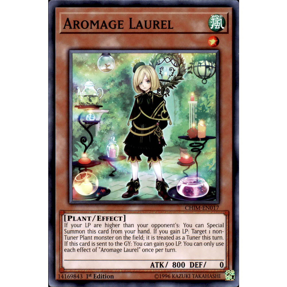 Aromage Laurel CHIM-EN017 Yu-Gi-Oh! Card from the Chaos Impact Set