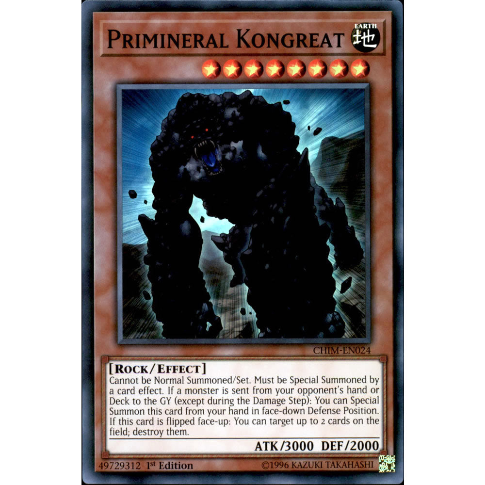 Primineral Kongreat CHIM-EN024 Yu-Gi-Oh! Card from the Chaos Impact Set