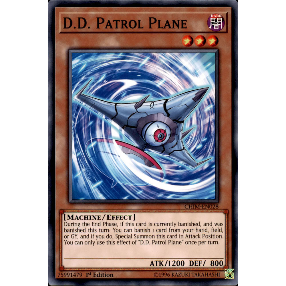 D.D. Patrol Plane CHIM-EN028 Yu-Gi-Oh! Card from the Chaos Impact Set