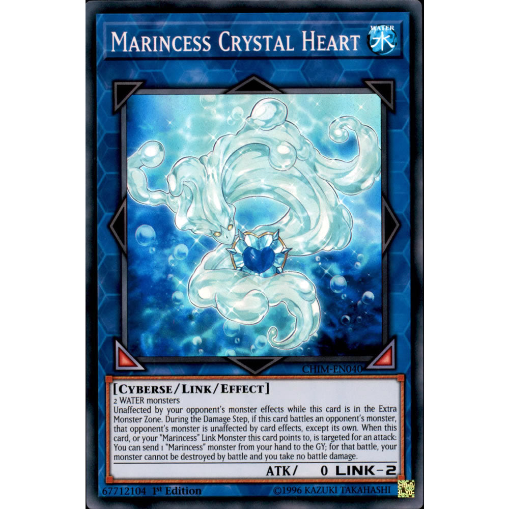 Marincess Crystal Heart CHIM-EN040 Yu-Gi-Oh! Card from the Chaos Impact Set