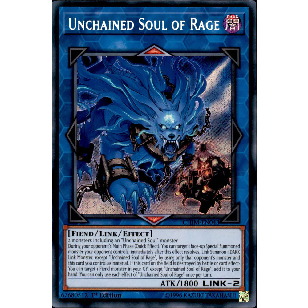 Unchained Soul of Rage CHIM-EN043 Yu-Gi-Oh! Card from the Chaos Impact Set