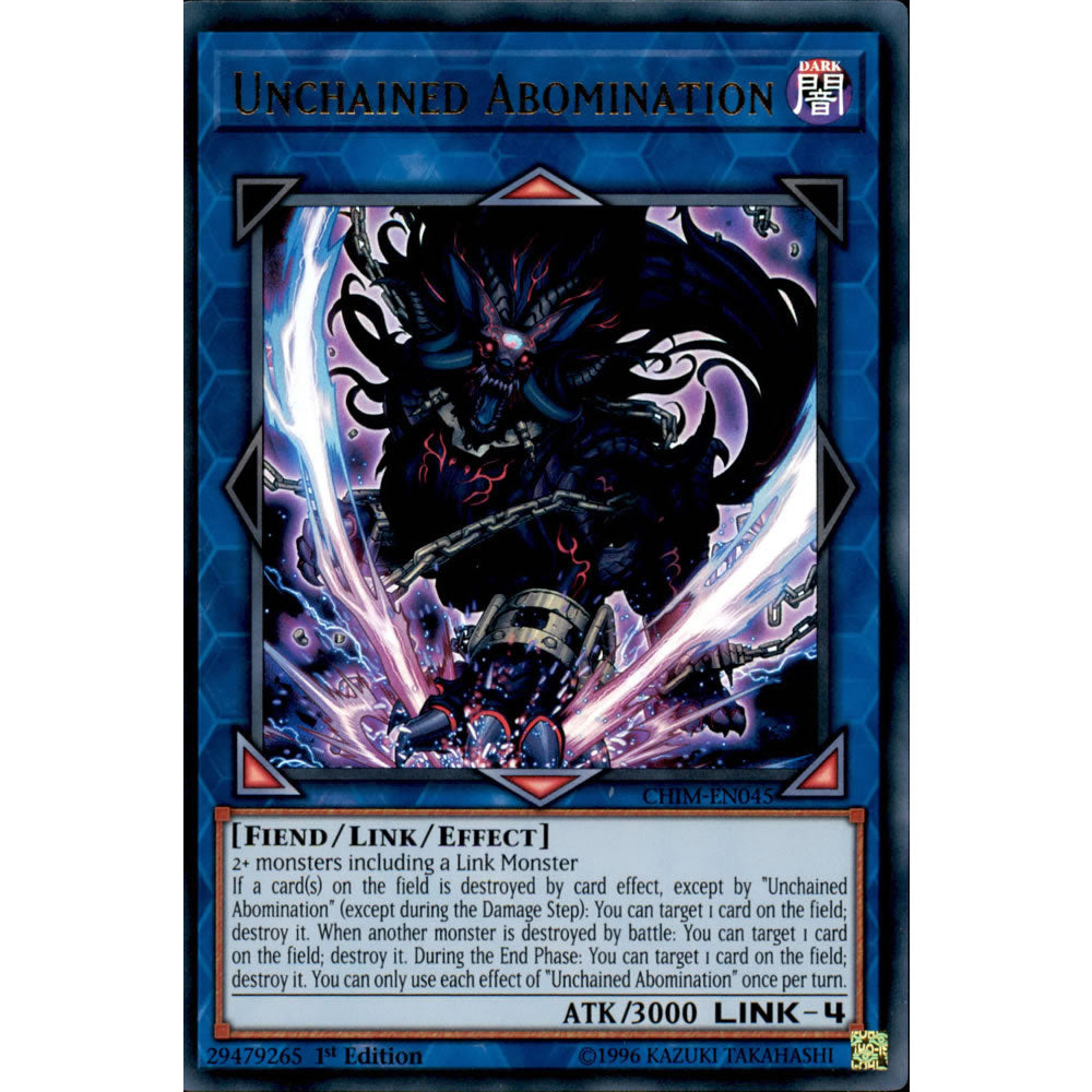 Unchained Abomination CHIM-EN045 Yu-Gi-Oh! Card from the Chaos Impact Set